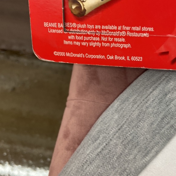 NIB RARE VINTAGE TY LEFTY MCDONALDS DONKEY BEANIE BABY ONE OF THE AMERICAN TRIO - Picture 6 of 9